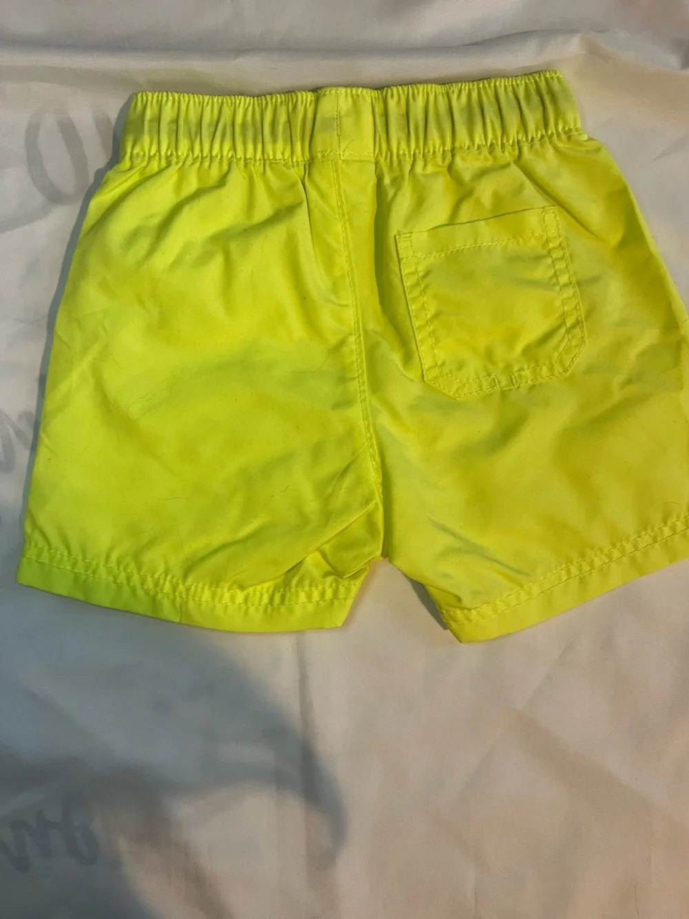 Set of Three Old Navy Swim Shorts in Neons & Alligator Print in Size 18-24 Month